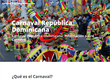 Tablet Screenshot of carnaval.com.do